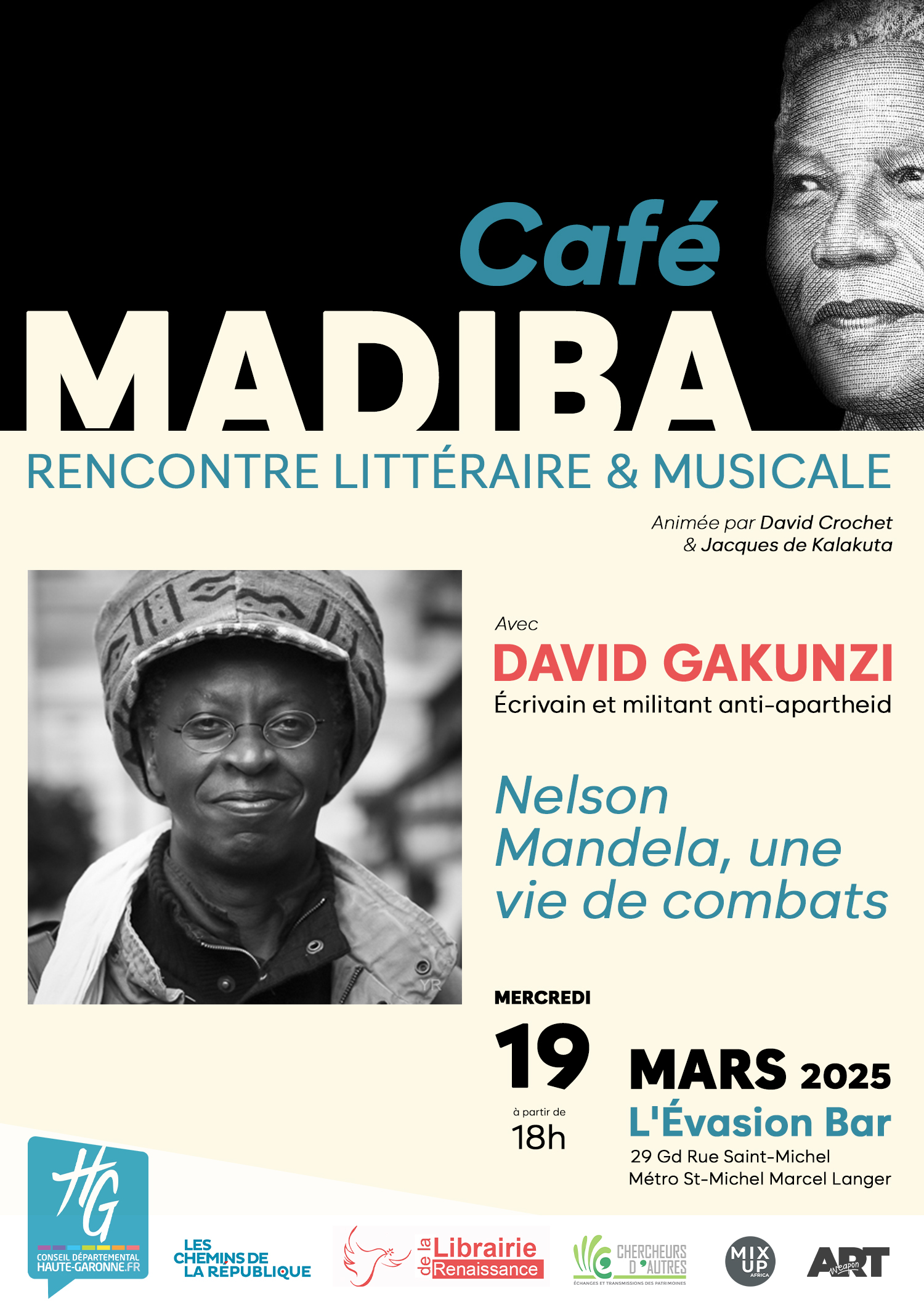 Lire la suite à propos de l’article OCCITANIE – Café Madiba – Rencontres littéraires et musicales engagées à Toulouse le 19/03 !