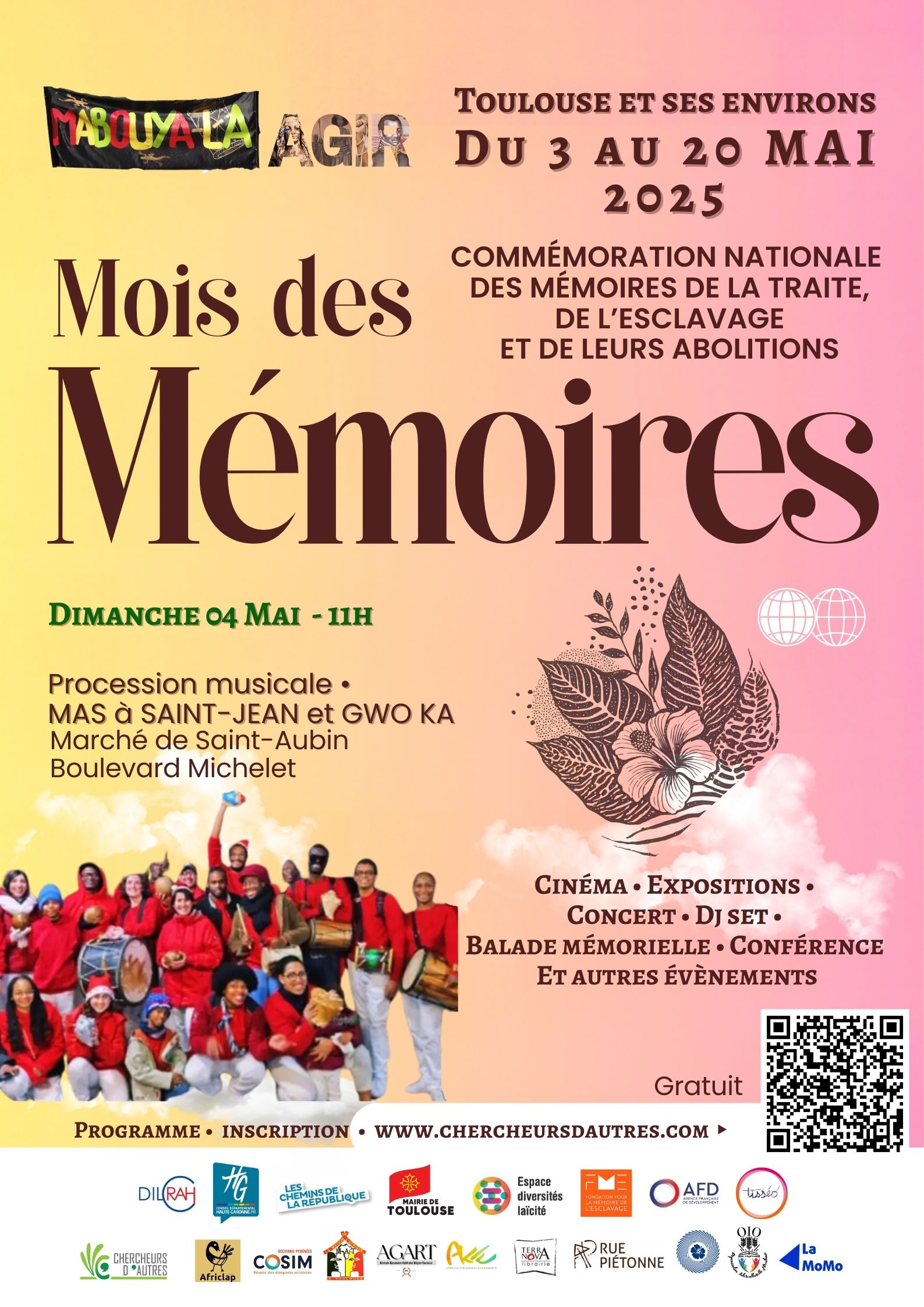Lire la suite à propos de l’article OCCITANIE – Samedi 10 Mai – Procession musicale par l’association Mabouya-la de 17h à 17h30