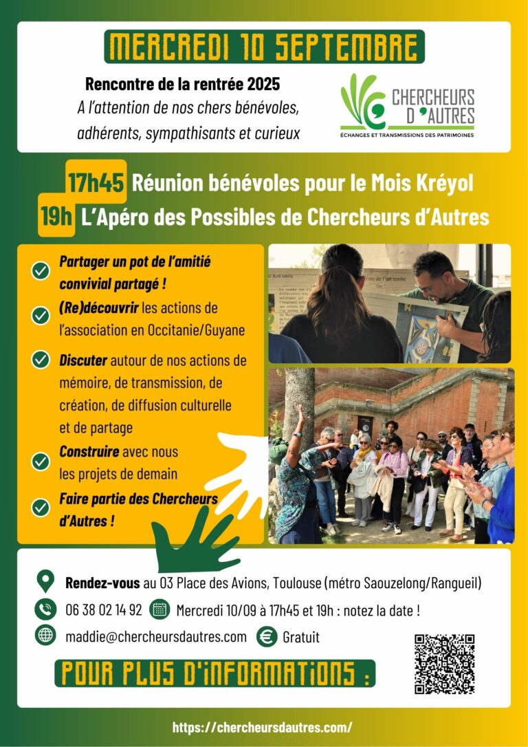 Lire la suite à propos de l’article OCCITANIE – L’Apéro des Possibles – Rencontre de la rentrée 2025