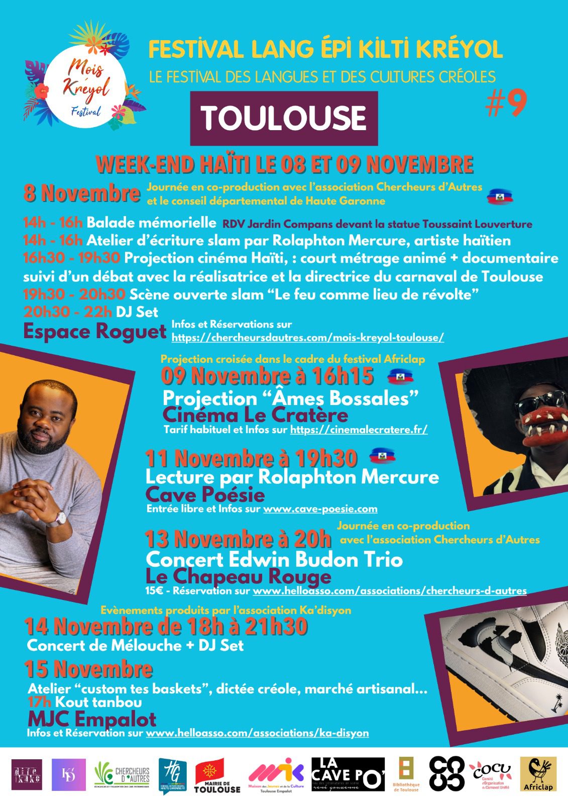 Lire la suite à propos de l’article Projection croisée : Mois Kréyol, Chercheurs d’Autres et Africlap – Week-end Haïti à Toulouse le 08 et 09 novembre